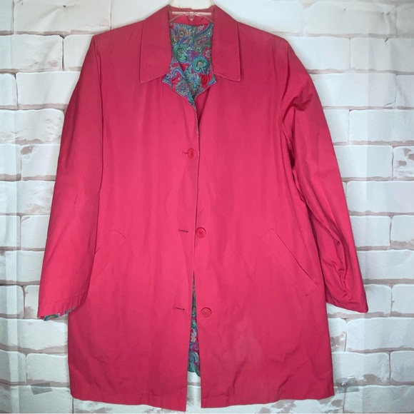 Jones New York Reversible Pink / Paisley Coat Size XL - Picture 1 of 9